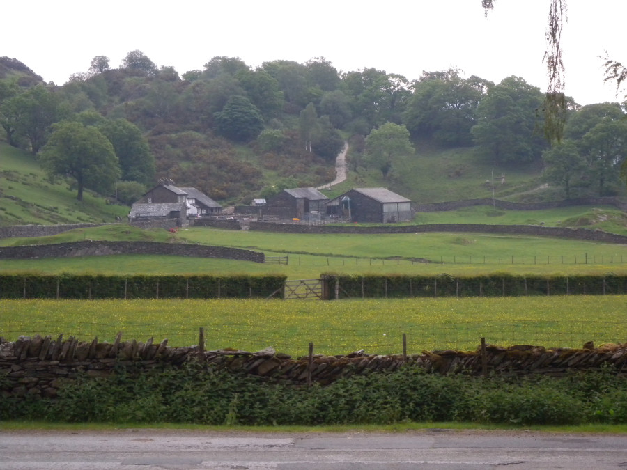 Two images of Tilberthwaite Farm