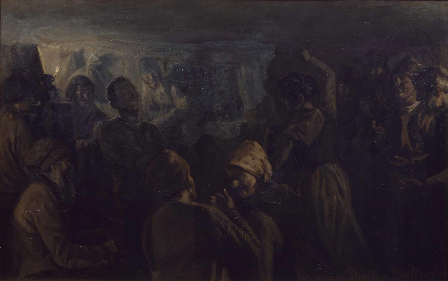 Painting of the &ldquo;kjeltring ball&rdquo;