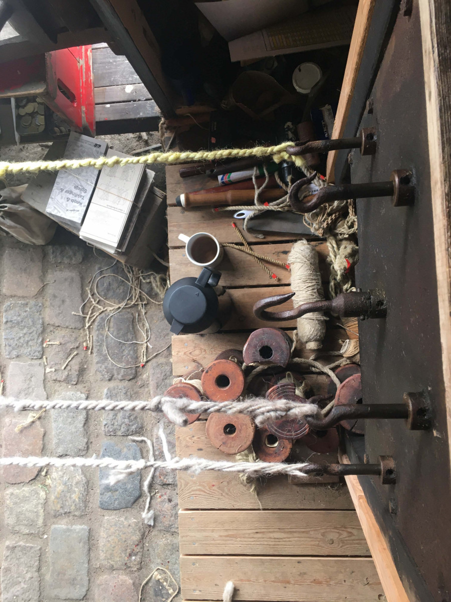 Pictures of the rope making process