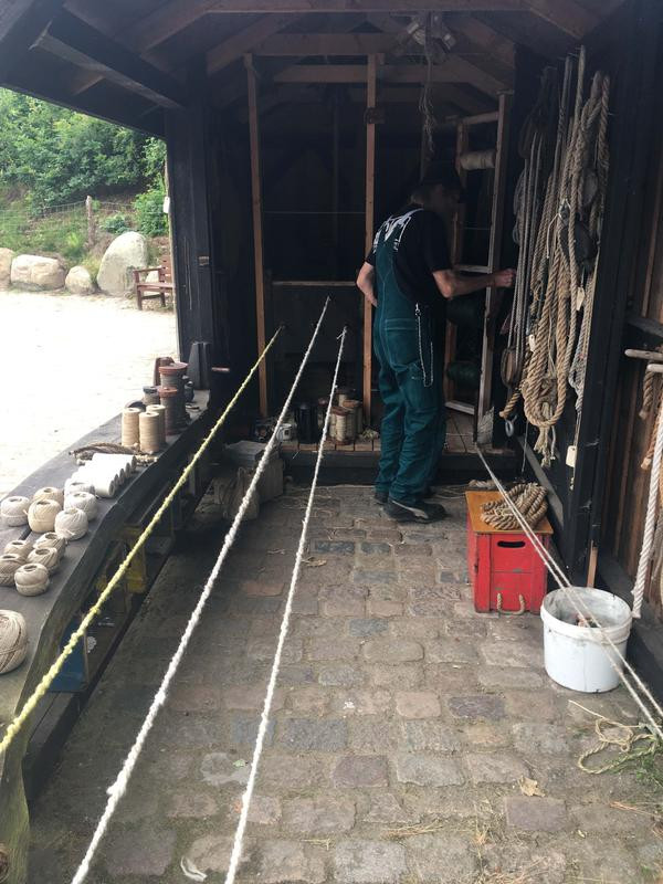 Pictures of the rope making process